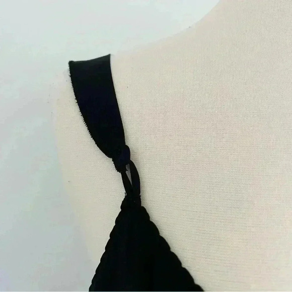 Vintage Vanity Fair Black Slip Dress Sz M - Picture 6 of 11